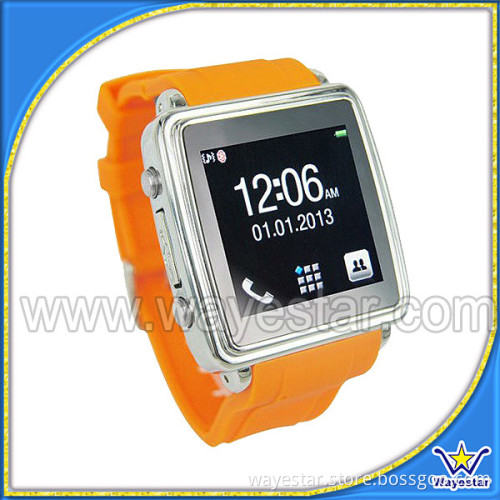 1.54'' touch MTK6250 quadband gsm single sim bluetooth touch screen watch mobile phone